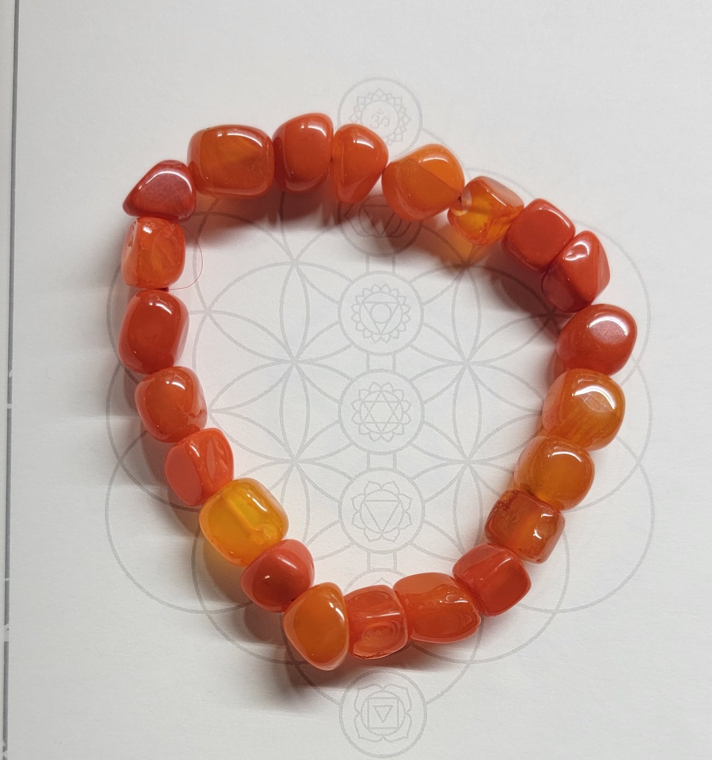 Orange Calcite = Feritity, anti-depression, removes fear